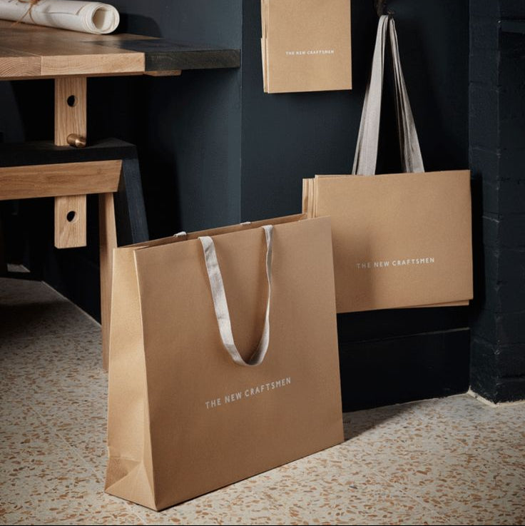 Custom Kraft Gift Bags 100 pcs