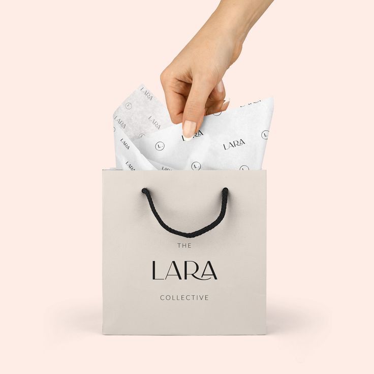 Custom Paper Carrier Bag With Rope Handle 100 pcs